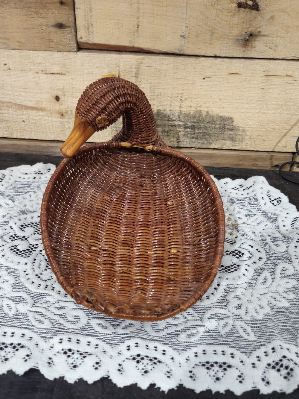 Woven Duck Basket - Brown Decorative Tray